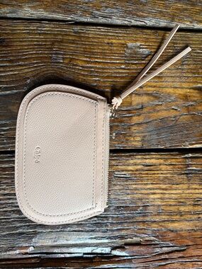 Chloé Small Zip Card Wallet in Blush Pink